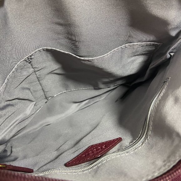 Fossil Tinsley Cabernet Pebbled Leather Crossbody Handbag SHB1788 NWT - Picture 7 of 13